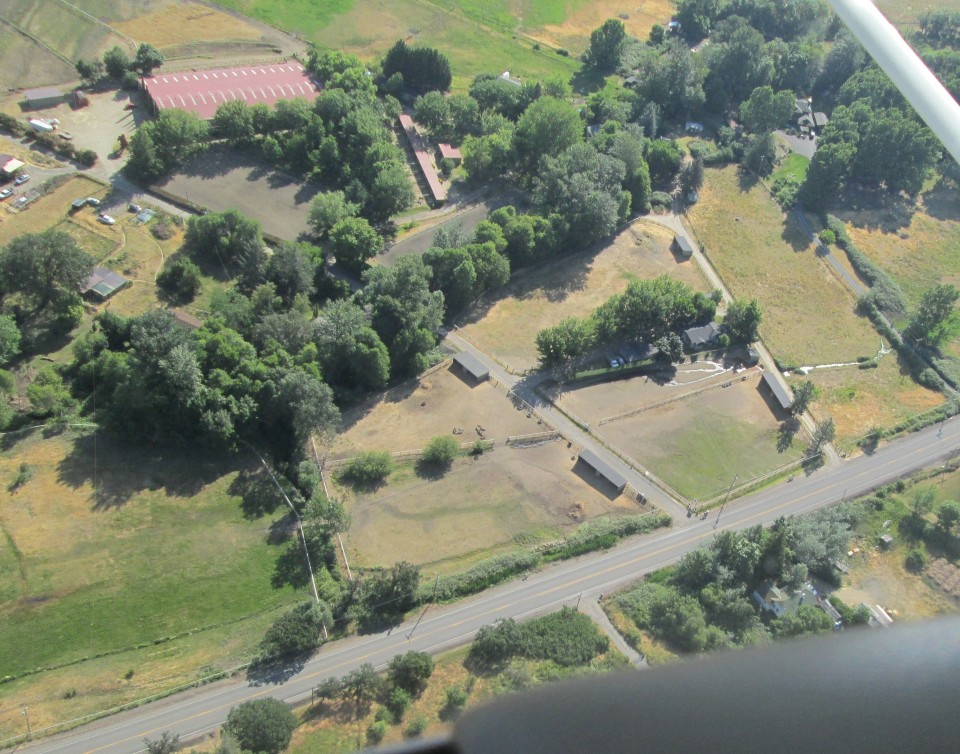 Arial View of Equamore Sactuary with new fencing.
